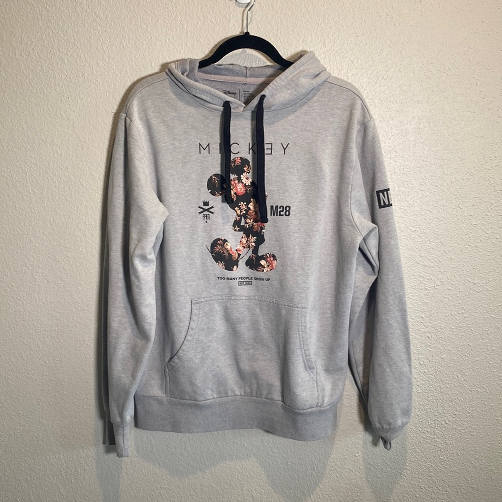 NEFF Floral Mickey “Too Many People Grow Up” Hoodie Sweatshirt